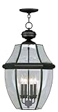 Livex Lighting 2357-04 Monterey 4-Light Outdoor Chain Hang, Black by Livex Lighting