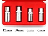 スタッドボルトリムーバーセット スタッドボルト抜きソケット スタッドボルトプーラー 6mm 8mm 10mm 12mm 4本セット