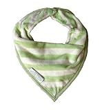 Silly Billyz Organic Cotton Bandana Bib, Sage Striped 0-2 Yrs by Silly Billyz