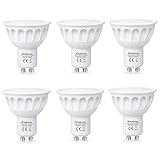 Kakanuo LED電球 スポットライト GU10口金 50W形相当 電球色 500LM 広配光タイプ 密閉形器具対応 PSE認証 省エネ 6個セット KKN-GU10WW5
