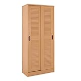 【地球家具】最大約60足 大容量 玄関収納 【ルーバー引き戸シューズラック】 [湿気や臭い対策に 通気性のいいルーバー扉構造] [棚の位置が33段階調節可能] [穴隠しシール付] 幅75cm ハイタイプ ナチュラル