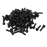 六角ソケットネジ，SODIAL(R) M3x12ミリメートルネジキャップポイントヘックスソケットネジボルト100個