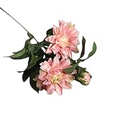 Creazy人工シルクフラワーダリア花柄フェイクタトゥーウェディングブーケブライダル紫陽花Decor