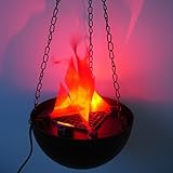 Flameランプ人工Fire Hanging Light forパーティーハロウィーンホリデーデコレーション