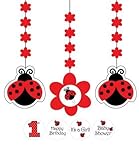 A Set of Ladybug Hanging Decorations by Shower My Baby