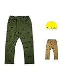 【子供服】 moujonjon (ムージョンジョン) ストレッチのびふわツイルペナント柄パンツ 80cm～130cm M55006