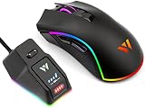 【WizarD】充電ステーション付ワイヤレスゲーミングマウス 無線 10000DPI 低遅延 MK21C1【日本人スタッフによる安心サポート】