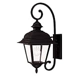 Savoy House 5-1601-BK Outdoor Sconce with Clear Beveled Shades, Textured Black Finish [並行輸入品]