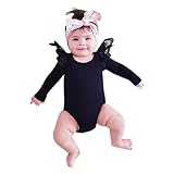 天使の翼　５色　かわいい　ベビー服　女の子 幼児　赤ちゃん 新生児 　子供服　女の子　ロンパース カバーオール　出産祝い/プレゼント　70CM/80CM/90CM/100CM（（0ヶ月－24ヶ月）（黒