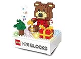 sirwolfクリスマスサンタクロース赤ちゃんゲーム、ビルディングブロックセットwithライトブロックと音楽のガールズボーイズキッズ