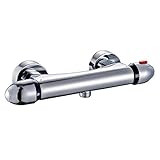 Auralum バス用水栓金具　サーモスタット付き　壁付