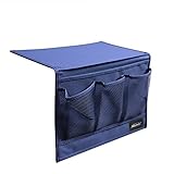 ベッドサイドストレージ ソファストレージ デスクストレージ 収納ポケット 掛け袋 吊り下げバッグ 収納バッグ 小物収納 リモコン ipad めがねなど オックスフォード生地 耐水性 汚れにくい 2色（