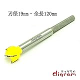 digram フォスナービット Forstner Bit　(刃径19mm) 【dm20005】
