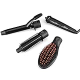Ovonni 3 in 1 Hair Curling Iron Wand Set Ceramic Hair Roller with Interchangeable Barrel and Hair St