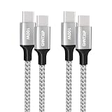 GHNTJAP USB C to USB C ケーブル 2M 2本セット 100W超急速充電 PD対応 タイプc ケーブル Type C to C 480Mbpsデータ転送 高耐久ナイロン iPhone15/Galaxy/MacBook/iPad/Galaxy等Type-c機種対応