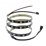 ALITOVE WS2812 個別アドレス指定可能 LEDストリップライト 1m　30LEDピクセルフレックスランプドリームカラー 非防水　黒いベース PCB　ＤＣ　５Ⅴ