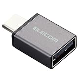 エレコム USB-A to C変換アダプタ コンパクトサイズ Type-C変換 USB2.0 480Mbps Macbook ブラック M-AFCMADBK
