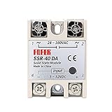 SSR-40DA 方形 単相 リレー40A ソリッドステートリレー24-380V AC