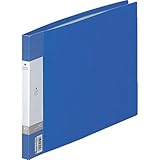 リヒトラブ リクエスト クリヤーブック(クリアブック) A4ヨコ 20ポケット 背幅16mm 青 G3220-8 1冊 ×20セット