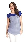 Seraphine セラフィン マタニティトップ Juno ノーティカルポッパーズナーシングマタニティトップ イギリスサイズ14 ブルーマール