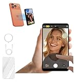 Shimbol CP5 Ultra、5インチ 1080P フルタッチHD 電話Vlog自撮りモニター画面 iPhone＆Android対応 - ワイヤレス録画、Bluetoothリモコン、リバースコントロール、TikTok HDライブ配信用リアミラー（ブラック）