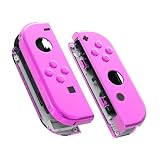 eXtremeRateメタリッククロームのジョイコン switchとswitch 有機elに対応用ハンドヘルドコントローラーハウジングケース、スイッチ ジョイコンに対応用交換シェルフルセットボタン付き、ジョイコンに対応用DIY交換ケース（ジョイコン switch本体ではありません）【クロームピンク】