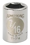 Armstrong 11-014 3/8-Inch Drive 6 Point Standard Socket, 7/16-Inch [並行輸入品]