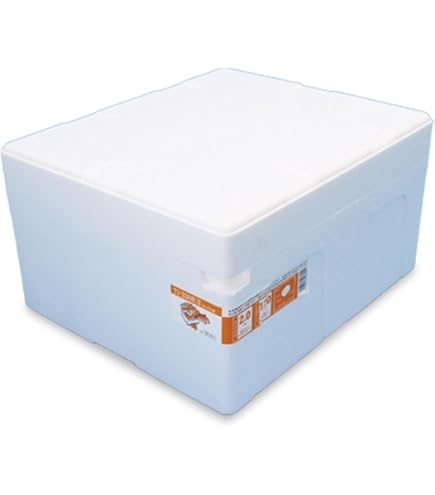 Amazon.co.jp: 発泡スチロール 箱 (肉厚-食品運搬用箱） 保温冷凍箱 1