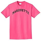 NCAA Marquette Golden EaglesアーチネオンTシャツ、ネオンピンク、XXL