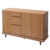 アビライト 日本製(大川家具) 天然木ベースと脚付リビングシリーズ(デルナチュレシート使用) リビングボード 幅120 ナチュラル fk0034