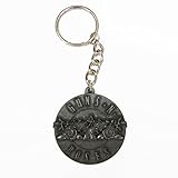 GUNS 'N ROSES - ROSES & PISTOLS METAL KEYRING ガンズ・アンド・ローゼズ オフィシャル バンド キーリング キーチェーン