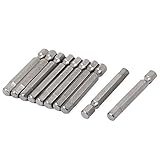 uxcell　ドライバーインターフェイス　六角　磁気　H6 6mm　スペアパーツ　10個入り