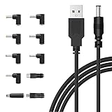 電源ケーブル L型 DC ジャック 変換 アダプタ 付き DC充電コード 5.5x2.1mm 1m PSP 扇風機 ビデオカメラ ソーラーパネル モバイルバッテリーなど対応 Micro-USB Type-C Mini USB 2.5 * 0.7mm/3.0 * 1.1mm/3.5 * 1.35mm/4.0 * 1.7mm/4.0 * 1.35mm/4.8 * 1.7mm/ 5.5 * 2.5mm 【10in1】