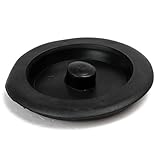 DealMux 20個ブラックラバーシンク盆地を洗浄するための排水排水栓をカバー