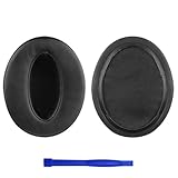 交換用イヤーパッド クッション ゼンハイザー HD4.50BT HD4.50BTNC HD4.40BT HD 4.50SE HD 4.40BT HD 4.30G HD 4.20S HD 458BT HD 450 HD 450BT HD 400S HD 350BT用 ヘッドセットイヤーパッド ゼンハイザー用 丈夫なレザーと快適なスポンジ付き ブラック (ブラック)
