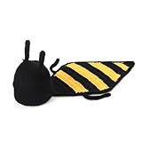 (スマイル ワキキ)Smile YKK 赤ちゃん ベビー 着ぐるみ ニット帽子 服 コスチューム 寝相アート 新生児 記念写真 出産祝い ストライプアリ ブラック