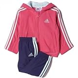 アディダス(adidas) ベビー ウィンターもこもこフリース上下セット BQN76 AY6144 バヒアピンク/Cネイビー 80