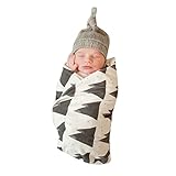 ベビーおくるみラップ、子供amazingdealジオメトリプリントコットンSwaddling Blanket Sleepingバッグ