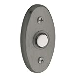 Baldwin 4858031楕円形ベルボタン、Unlacquered明るい真鍮