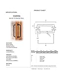 Alno d216-bb-whbrzバックツーバックPull Sierra、素朴なブロンズ