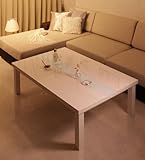 鏡面仕上げ アーバンモダンデザインこたつテーブル【VADIT】バディット/長方形(120×80) ダブルホワイト【ﾉｰﾌﾞﾗﾝﾄﾞ品】