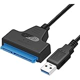 Keepjoy SATA-USB 3.0 変換アダプタケーブル 2.5インチSSD /HDD用 USB 3.0 - SATA コンバータ SATA ハードディスク用アダプター