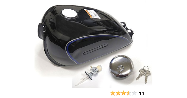 Amazon Brake ブレイク タンク ブラック ボルティー タンクキャップ コック 付きgn125gn125 B 5 T90 T109 タンク本体 車 バイク