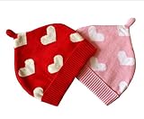 とんがりニット帽★ベビー帽子★キャップ＆ニット帽子★どんぐり帽子 ★かわいい　赤ちゃん帽子 ピンク6M 【5点】