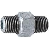 ニップル 可鍛鋳鉄製管継手 (白) (1/4B)×34L NI