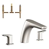 Moen KRTME-D-T986BN Method 6-3/4-Inch Roman Tub Faucet, Brushed Nickel [並行輸入品]