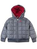 (Jordan)ジョーダン キッズ/子供用 Jumpman 中綿ジャケット (ダークグレイ赤, 7 (6-7歳頃 116-122cm)) [並行輸入品]