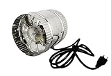 Aviditi DF6AVI Inline Air Duct Hydroponic Booster Fan, 6-Inch, 250 CFM [並行輸入品]