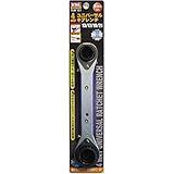 （ お徳用 2セット）TRAD 4WAYユニバーサルギアレンチ 作業工具 【13 17 19 21mm】 本締め可 TUW-121 〔 お徳用 DIY用品 日曜大工 スパナ〕