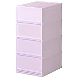 プラスト ミルキー 収納ボックス 4段 FR VLT ヴァイオレット FR3404